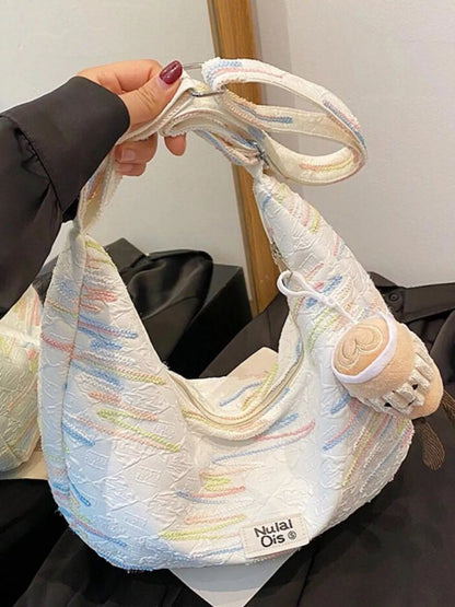 Cartoon Charm Crossbody Bag