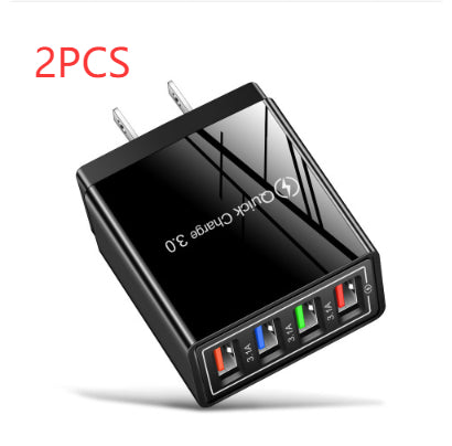 USB Charger Quick Charge 3.0 4 Phone Adapter For Tablet Portable Wall Mobile Charger Fast Charger