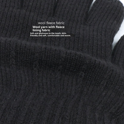 Gloves Outdoor Riding Wind-proof And Cold Protection Fleece-lined Thickened