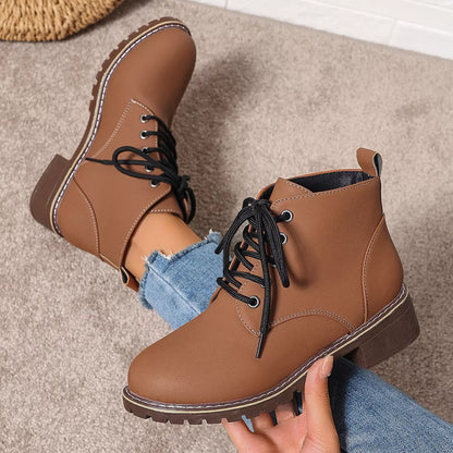 Lace-Up Ankle Boots