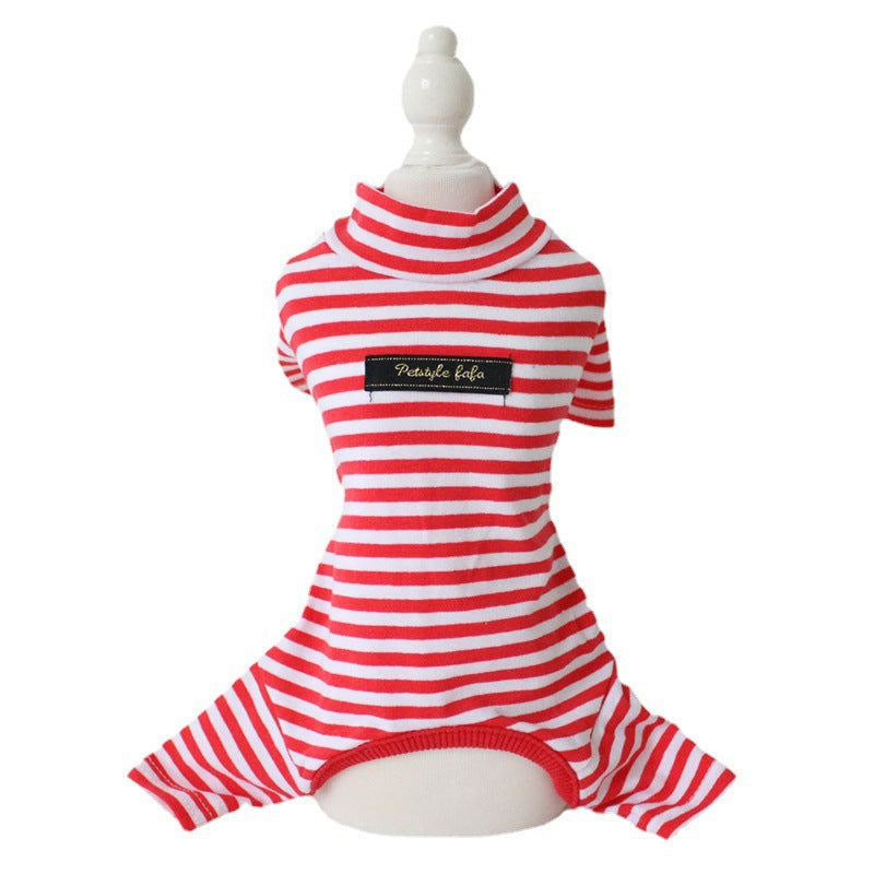 Cotton Eight-color Striped Pet Leggings