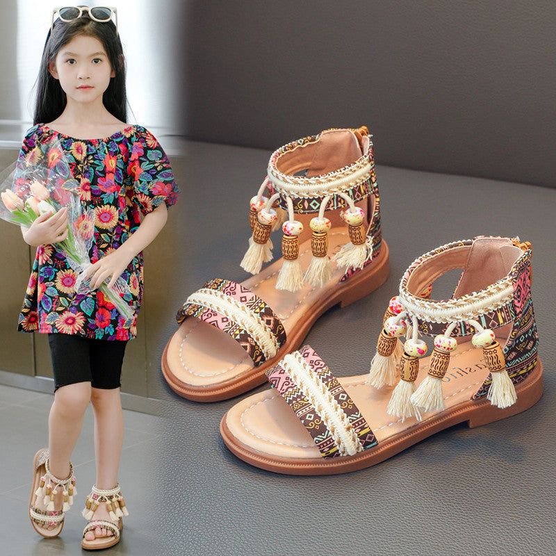 Summer Ethnic Style Retro Children&