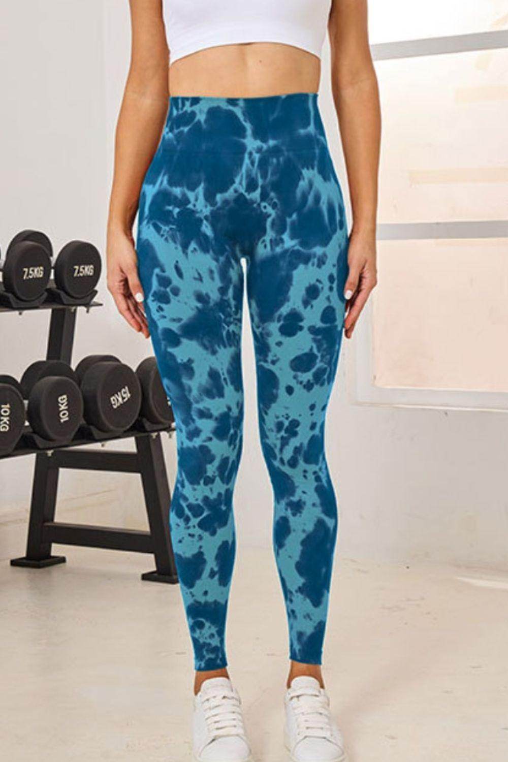 Tie-Dye High Waist Active Leggings for Comfortable Fitness