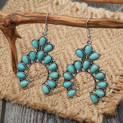 Stunning Artificial Turquoise Drop Earrings for Women