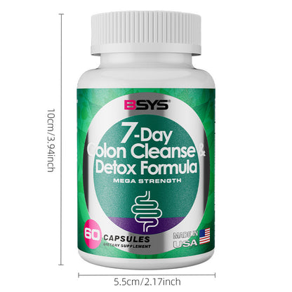 BSYS 7 Day Colon Cleanse &amp; Detox Formula 60&