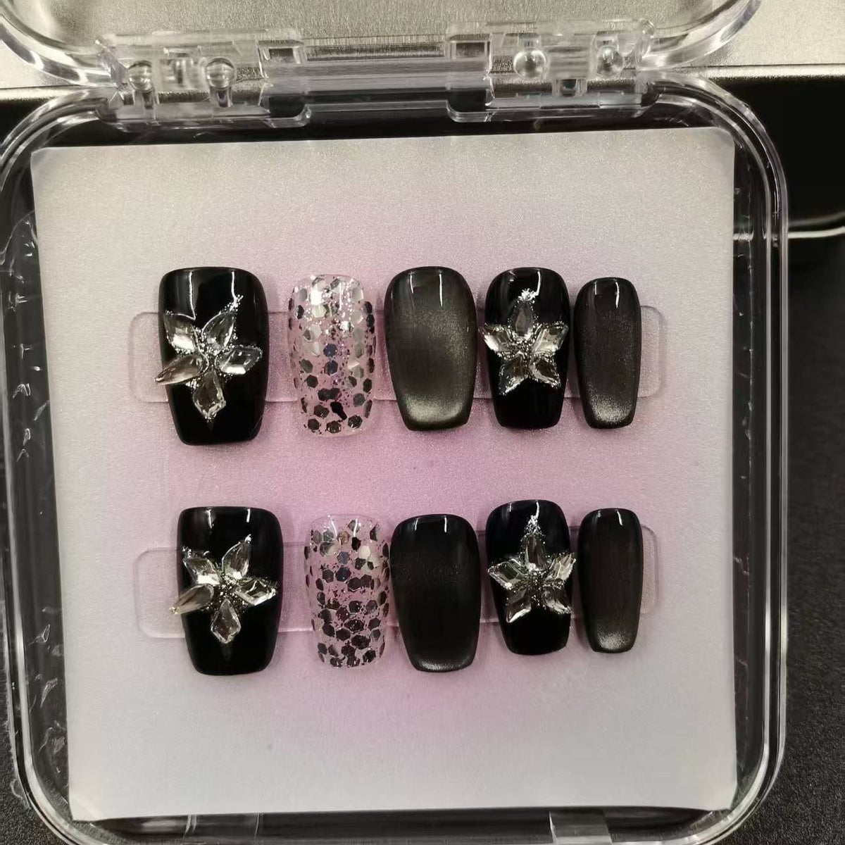 1037- Handmade press on nails fake nails removable