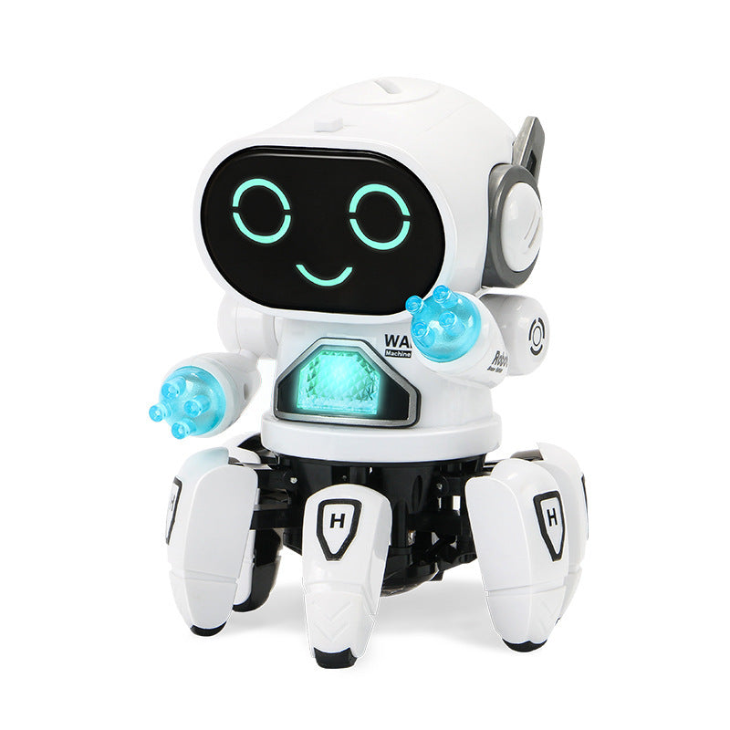 Electric Rock Robot, Music, Light, Automatic Walking, Swinging And Dancing Robot, Children&