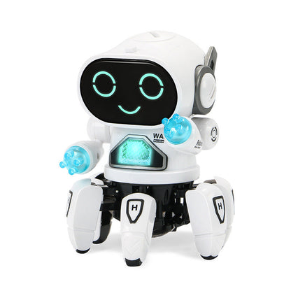 Electric Rock Robot, Music, Light, Automatic Walking, Swinging And Dancing Robot, Children&