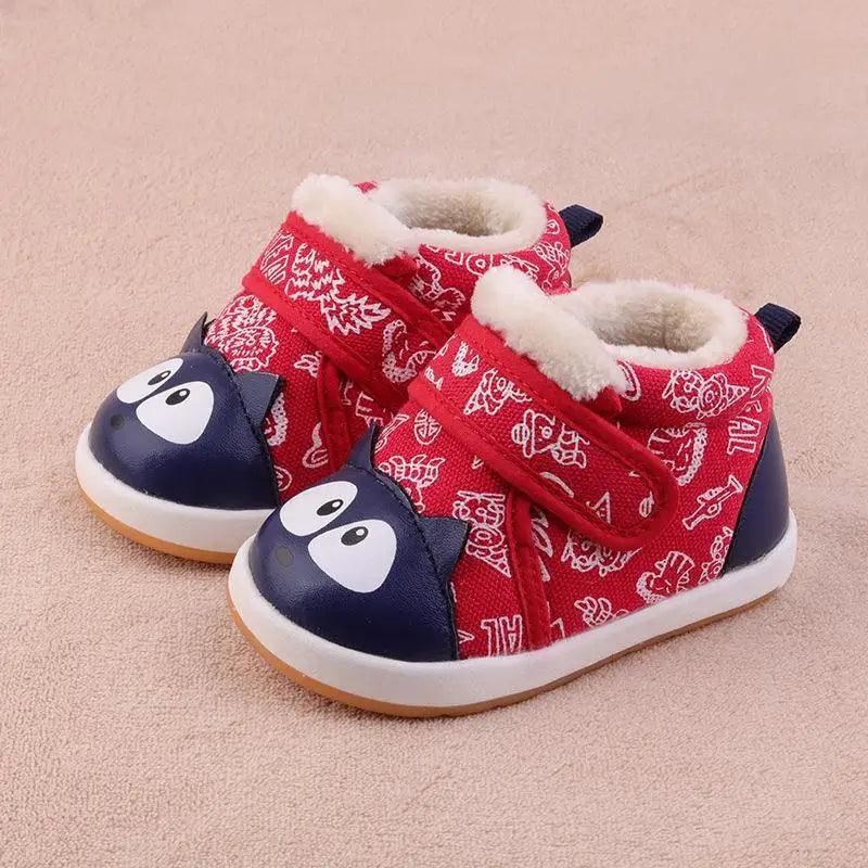 Baby cotton shoes color matching baby soft sole