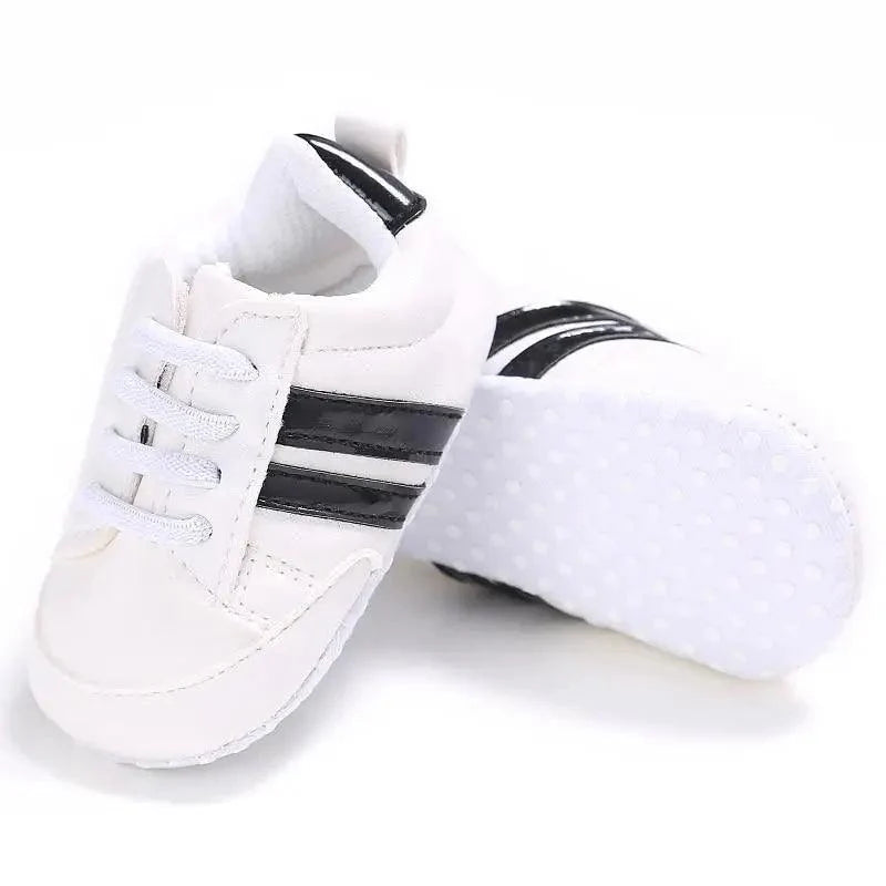 Baby Shoes Classical Sport Soft Sole PU Leather Multi-Color Crib Baby Moccasins Casual Sneakers