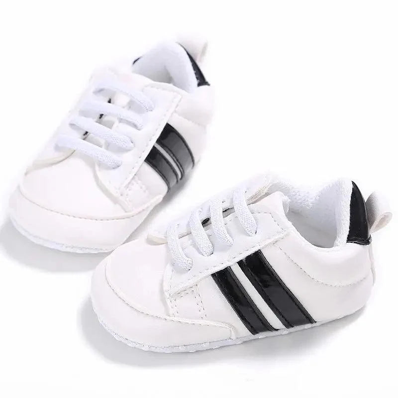 Baby Shoes Classical Sport Soft Sole PU Leather Multi-Color Crib Baby Moccasins Casual Sneakers