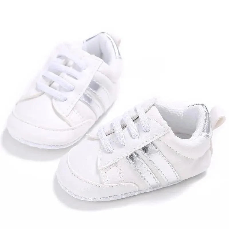 Baby Shoes Classical Sport Soft Sole PU Leather Multi-Color Crib Baby Moccasins Casual Sneakers