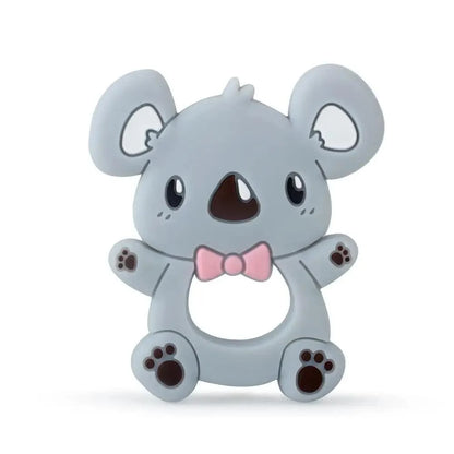 Baby Silicone Teethers BPA Free Teething Toy Animals Koala Bear Dog Teether Silicone Beads