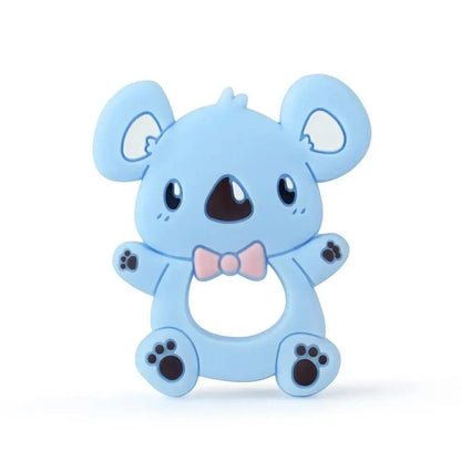Baby Silicone Teethers BPA Free Teething Toy Animals Koala Bear Dog Teether Silicone Beads