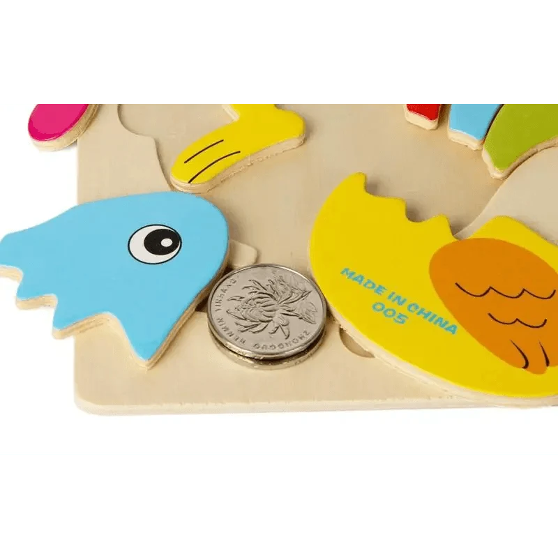 Baby Wooden Puzzle Toys for Toddlers Developing Educational Kids Toys For Children Game Cartoon Animal Gift 3 Years