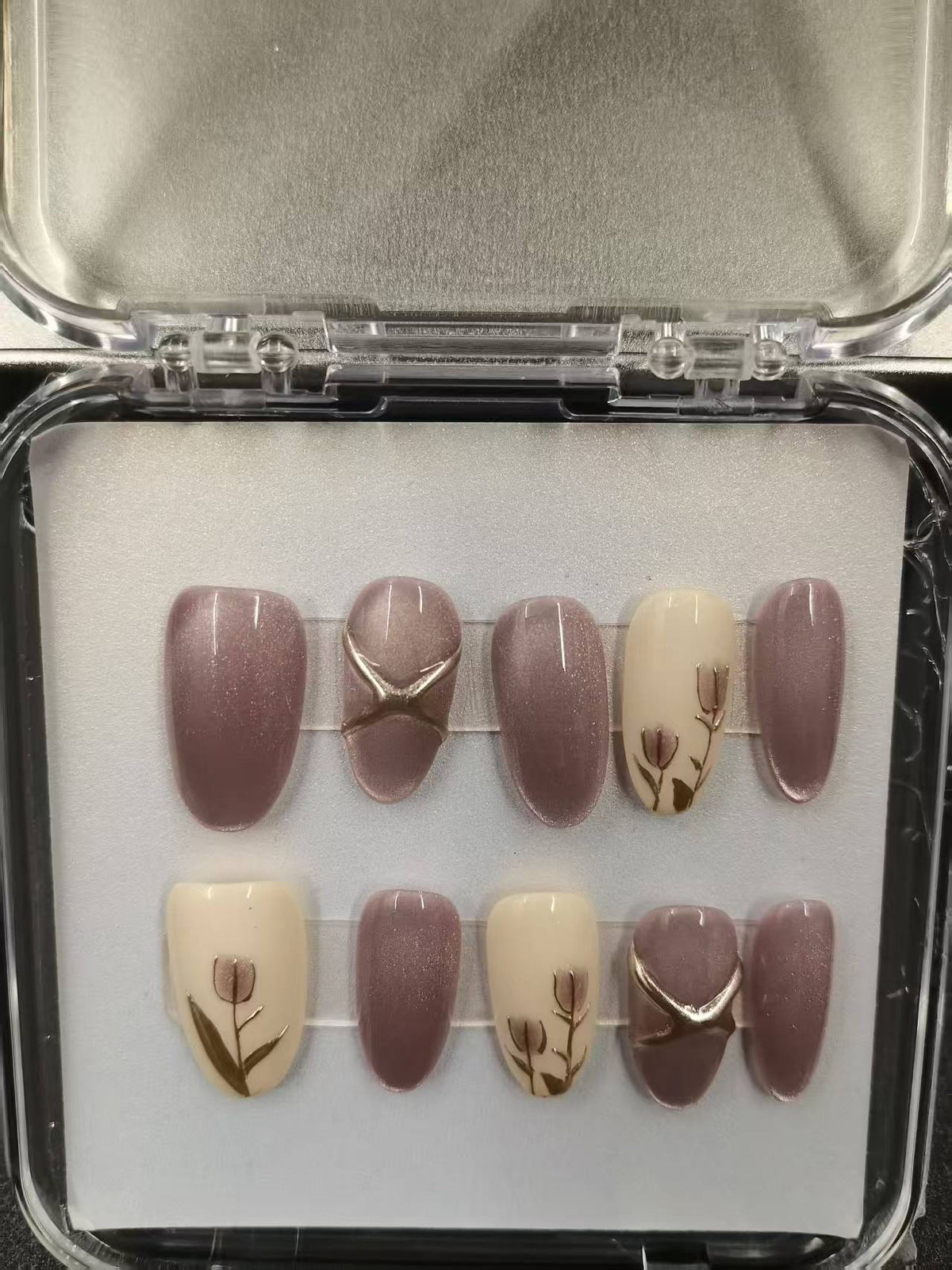 1037- Handmade press on nails fake nails removable