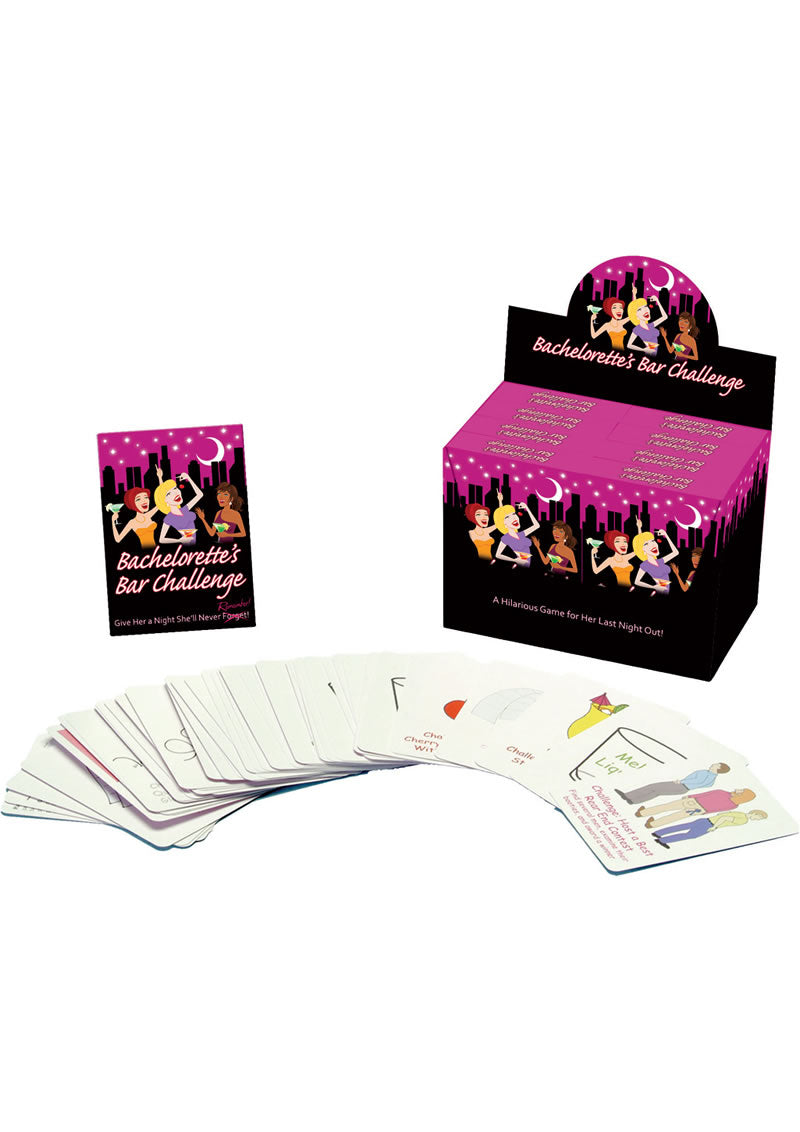 Bachelorette’s Bar Challenge Cards Fun Girls’ Night Party Game