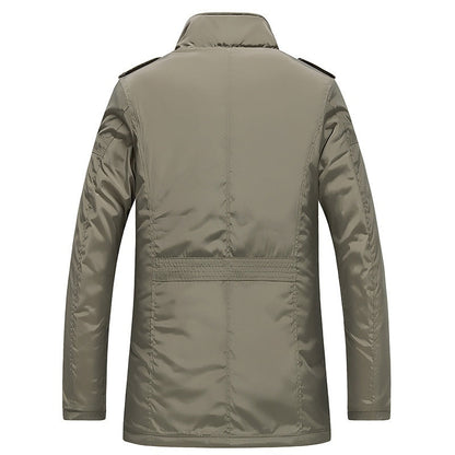 Autumn And Winter New Mid-length Jacket Men&