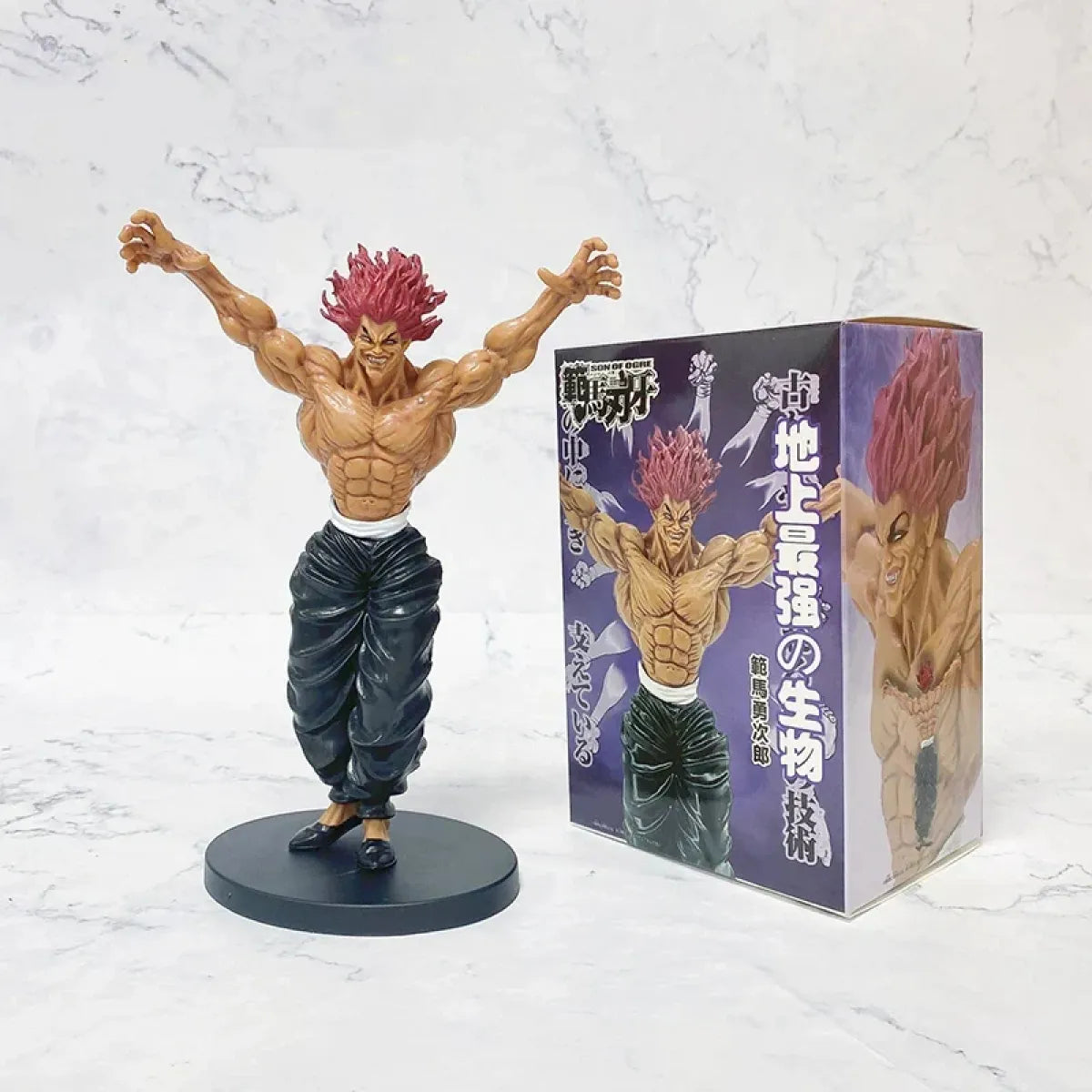 Baki Hanma 22cm Anime Figure with Pickle, Biscuit Oriba, and Kaoru Hanayama