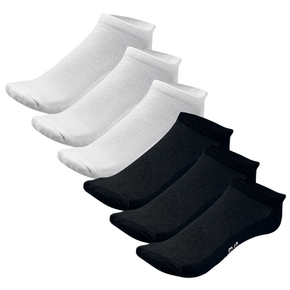 Unisex No Show Bamboo Rayon Socks - 3 Pair and 6 Pair Packs Available