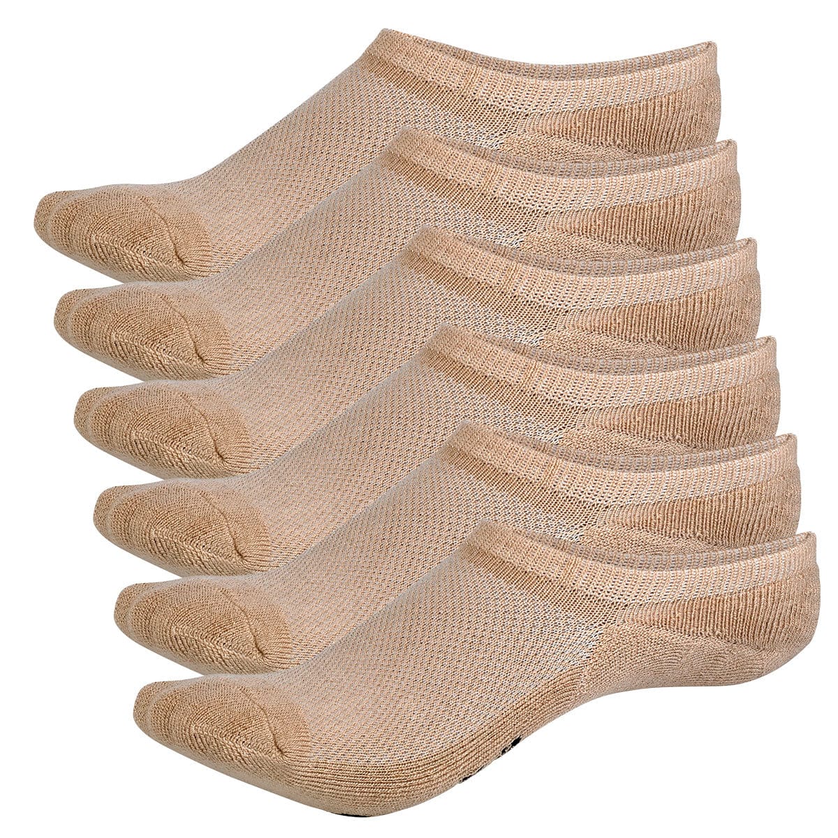 Invisible No Show Bamboo Rayon Socks - 3 Pair and 6 Pair Packs Available