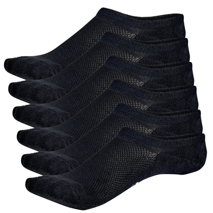 Invisible No Show Bamboo Rayon Socks - 3 Pair and 6 Pair Packs Available