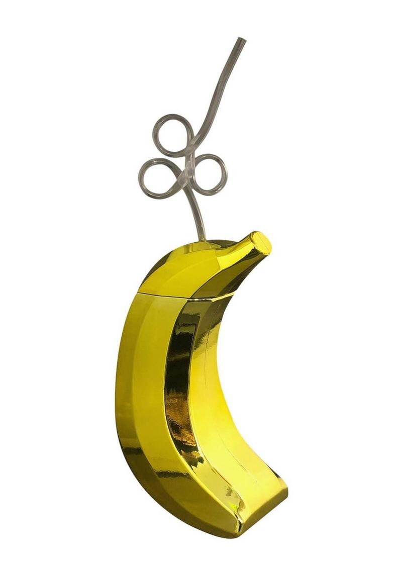Banana Cup with Silly Straw