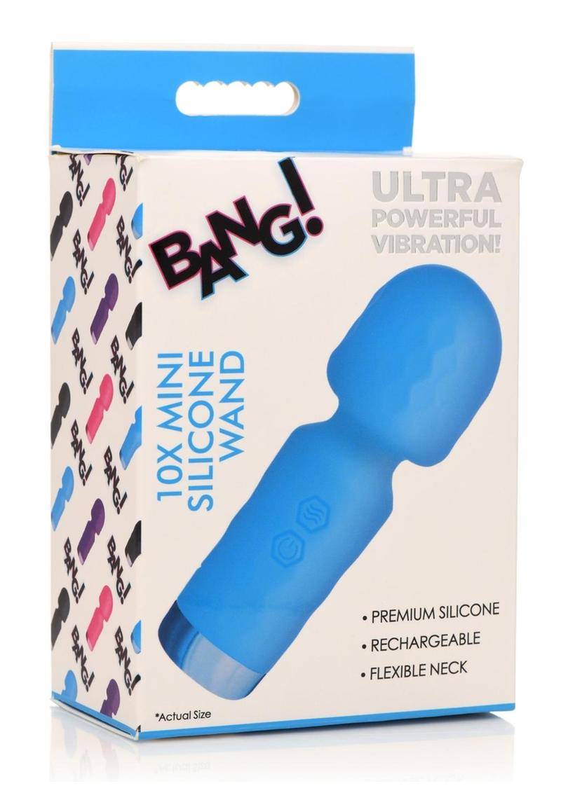 Bang! 10X Mini Silicone Wand Rechargeable Powerful Vibrator