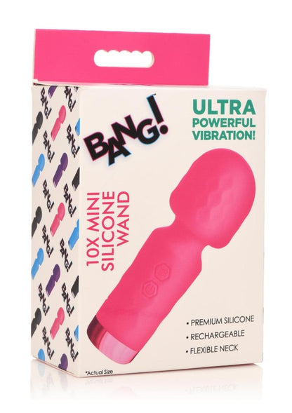Bang! 10X Mini Silicone Wand Rechargeable Powerful Vibrator