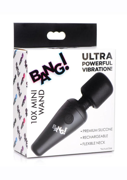 BANG! Mini Wand Ultra Powerful Rechargeable Silicone Vibrator