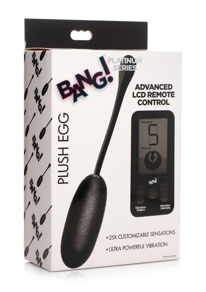 Bang! 25x Rechargeable Silicone Plush Egg With Remote Control
