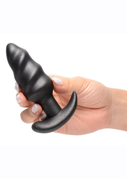 Bang! 25X Rechargeable Swirl Butt Plug with Remote Control