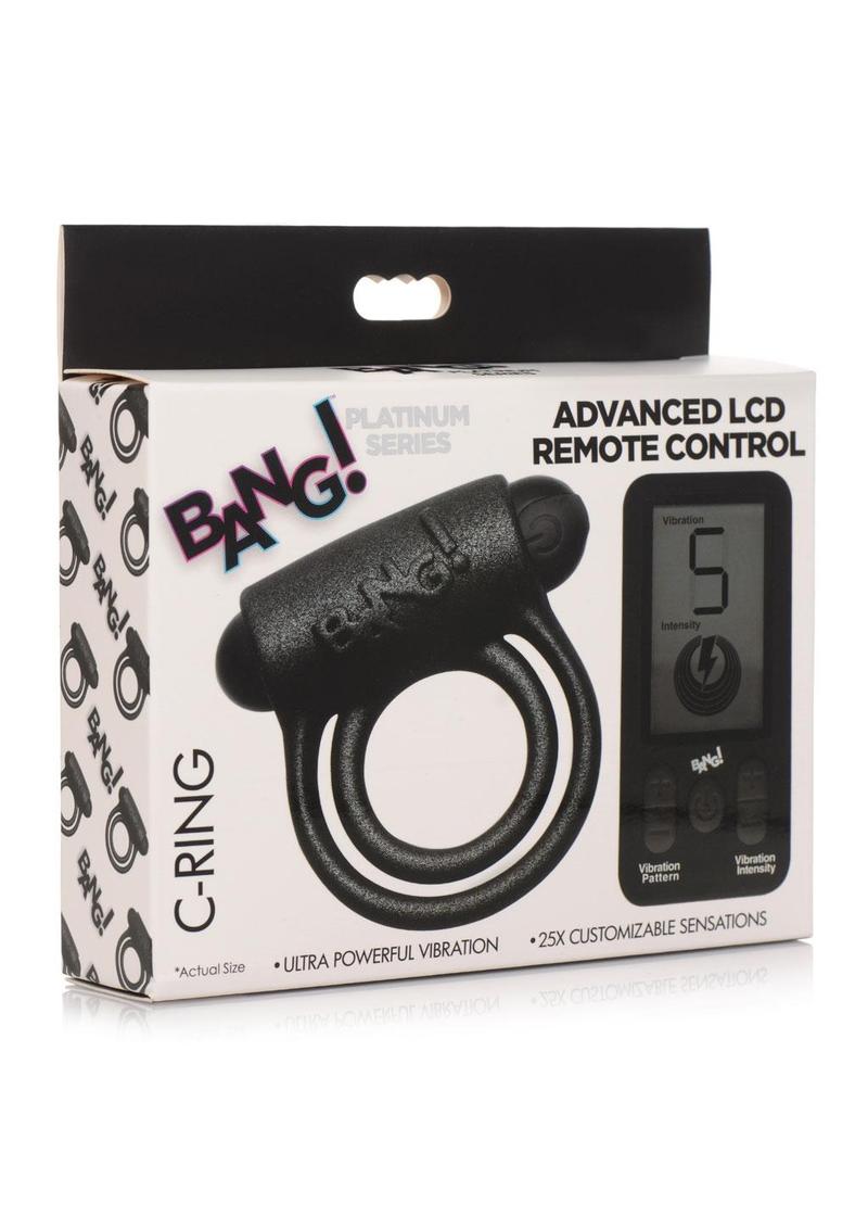 Bang! 25x Silicone Cock Ring With Remote Control Vibrators