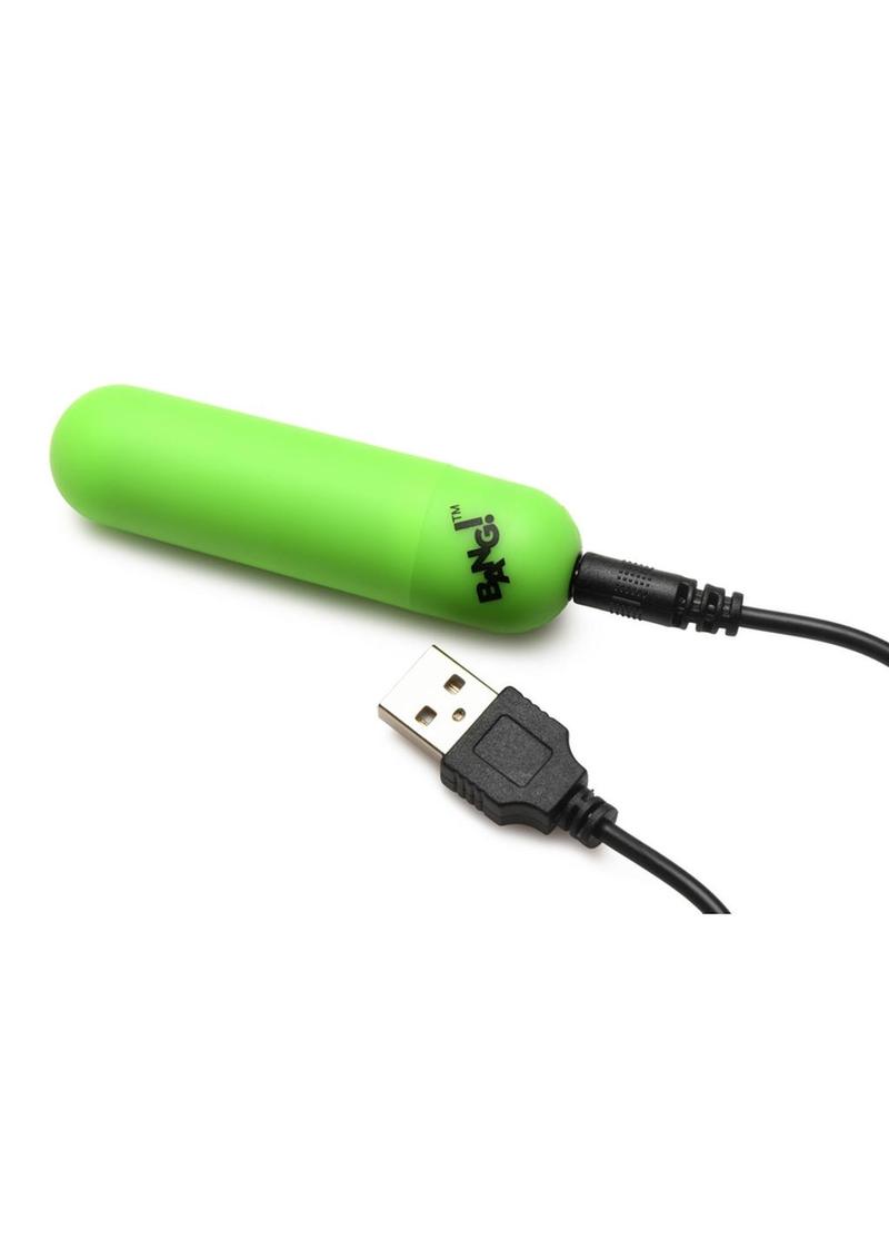 Bang! Glow in the Dark Rechargeable Silicone Cock Ring with Remote Control