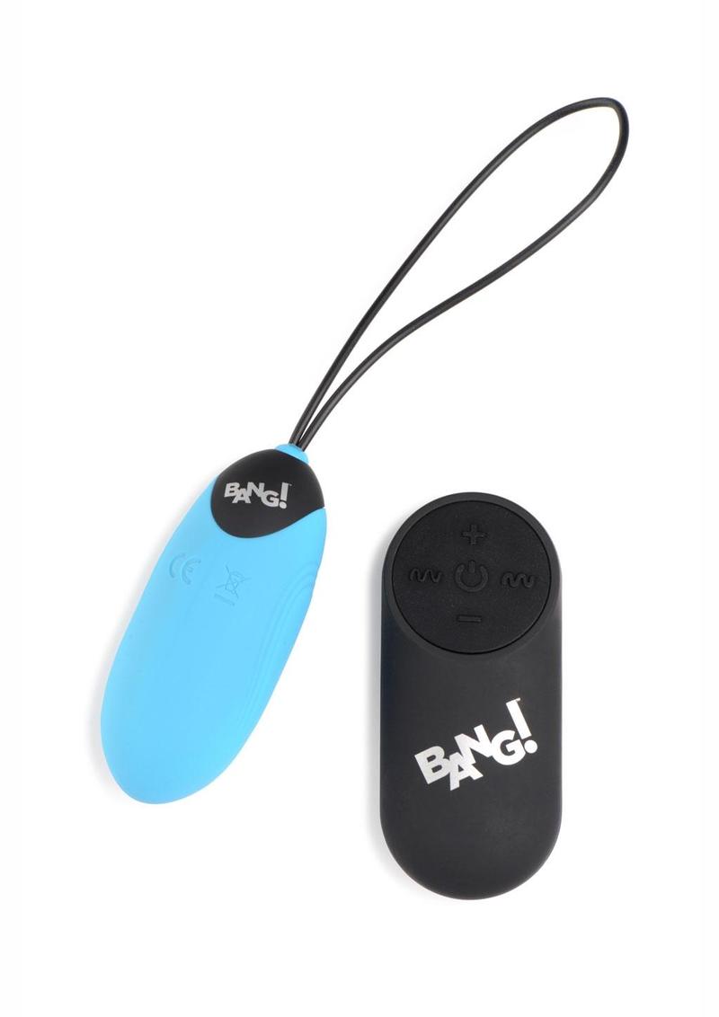 Bang! 28x Grooved Silicone Egg With Remote Control Vibrators