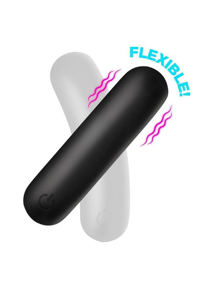 Bang! Flexible Rechargeable Silicone Bullet - Black