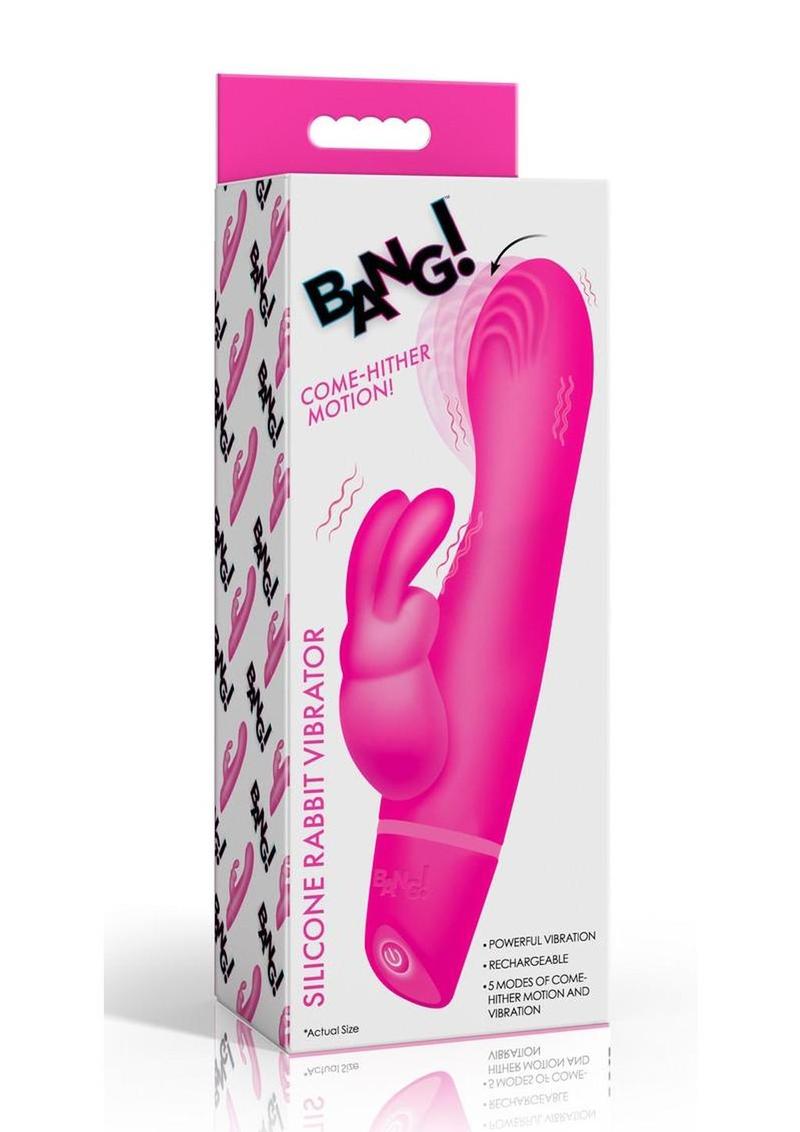 Bang! Come-Hither Silicone Rabbit Vibrator