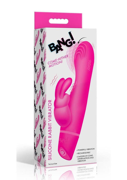 Bang! Come-Hither Silicone Rabbit Vibrator