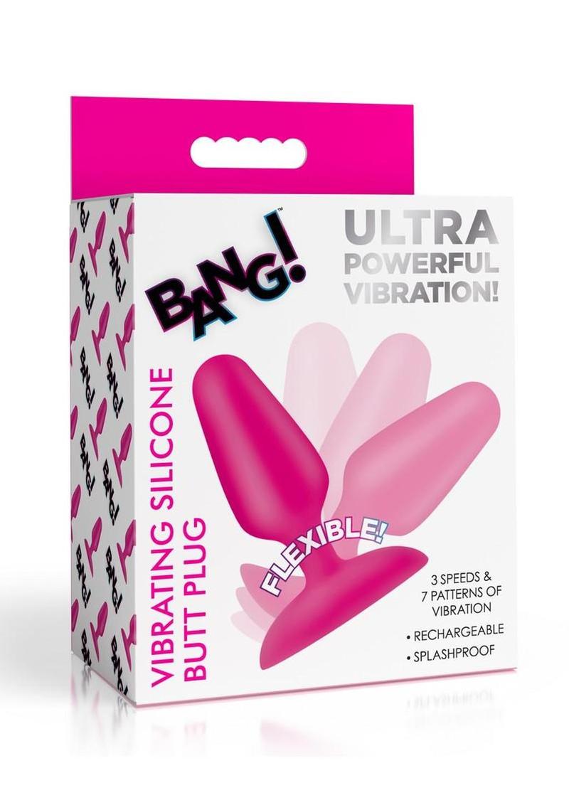 Bang! Vibrating Silicone Butt Plug