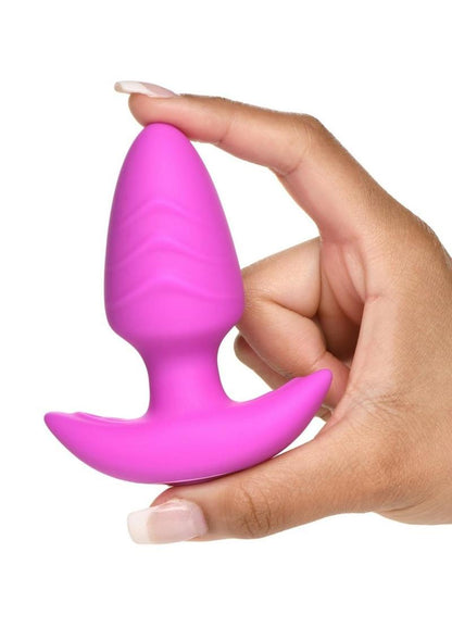 BANG Rotating And Vibrating Silicone Butt Plug Purple