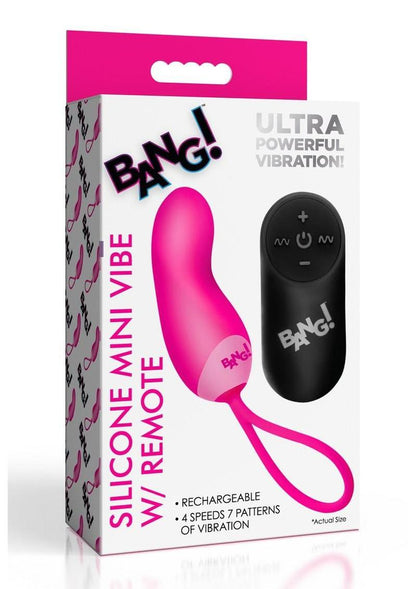 BANG! Silicone Mini Vibe with Remote