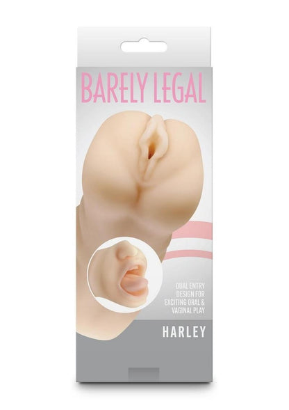Barely Legal Harley Stroker Dual-End Masturbator Pussy and Mouth