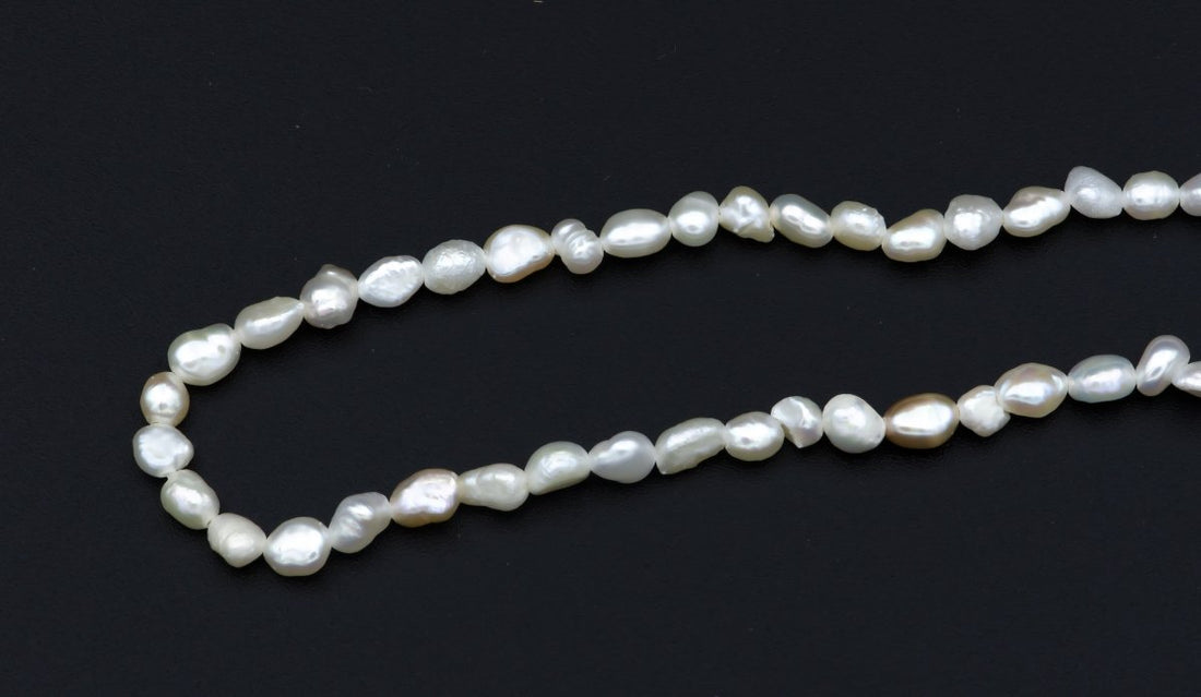 Baroque Freshwater Seed Necklace, Layering Necklace, Pearl Necklace, Beaded Necklace, Dainty Necklace Wedding Jewelry Christmas Gift | WA-512