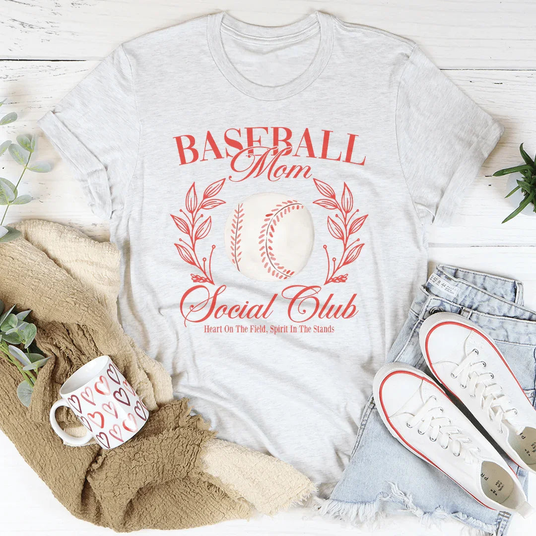 Baseball Mom Social Club Tee