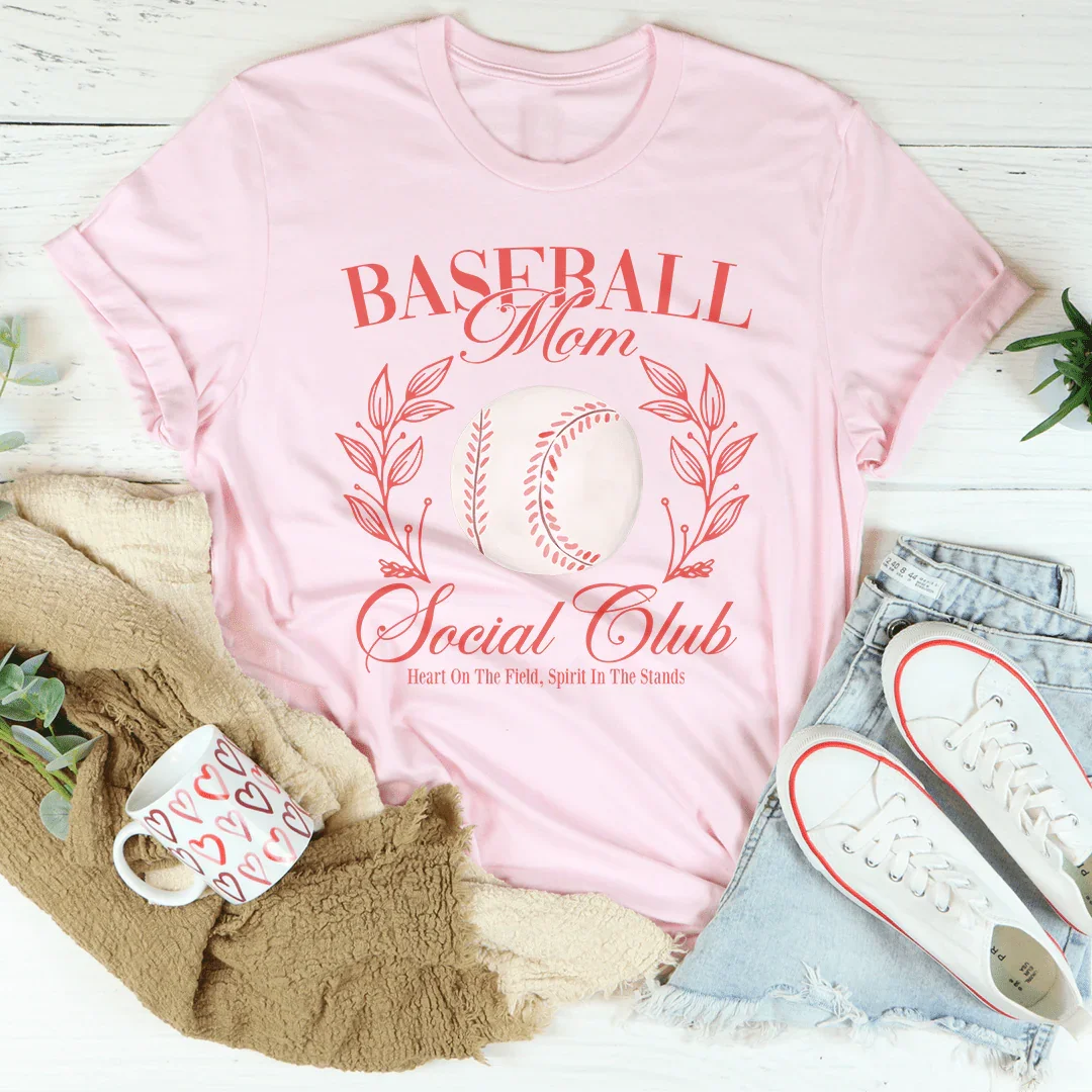 Baseball Mom Social Club Tee