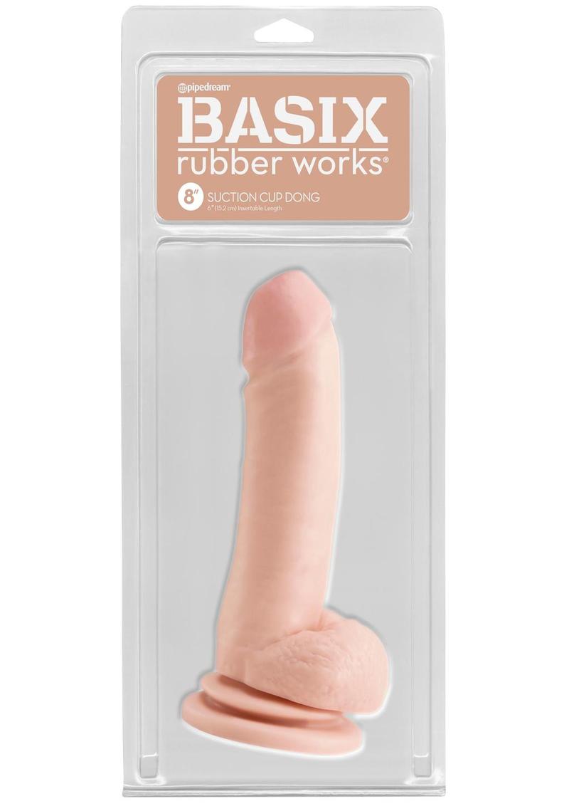 Basix Rubber Works Realistic Suction Cup Dildo