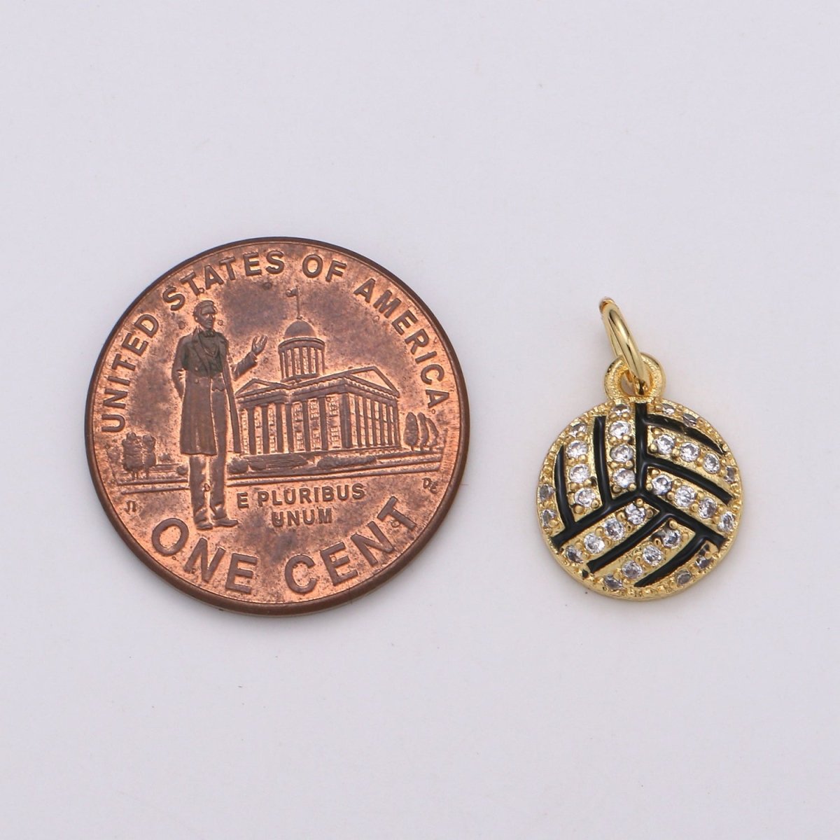 Basketball Gold Filled Charm Gold / Silver - D729-D-730
