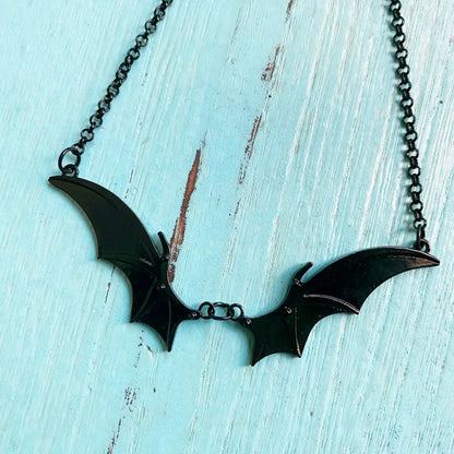 Gothic Vampire Bat Wing Choker Necklace