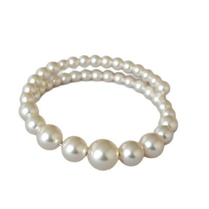 Gradient-Size Pearl Fashion Bracelet For Elegant Ladies