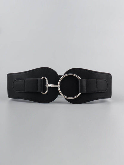 PU Elastic Wide Belt for Comfortable Fashion Fit